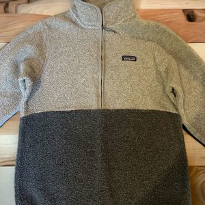Patagonia Fleece Half Zip Jacket Salt Grey